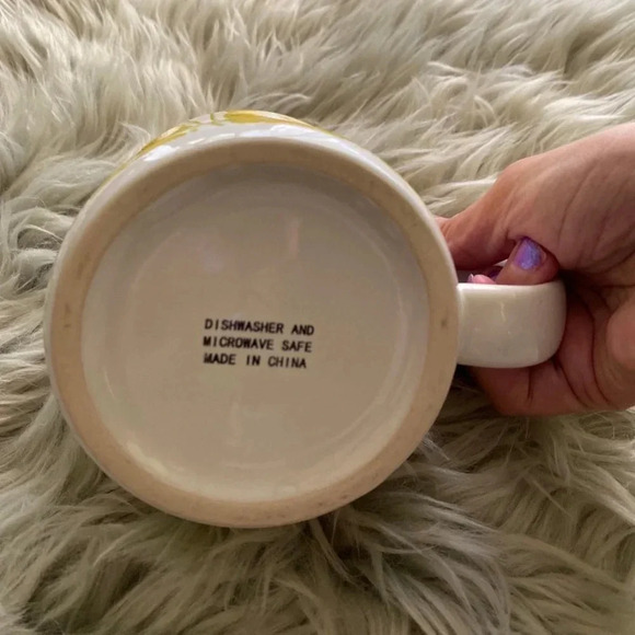 Lemon print coffee mug - Picture 5 of 5